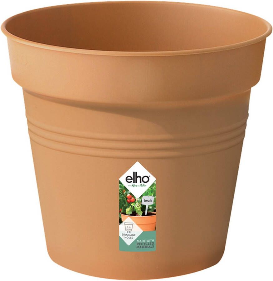 Elho Green Basics Kweekpot 35 Kweekpot voor Binnen en Buiten Ø 35.0 x H 32.2 cm Mild Terra