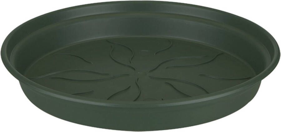 Elho Green Basics Schotel 14 Schotel voor Binnenbuitenkweken En Oogstenaccessoires Ø 13.5 x H 1.8 cm Groen Blad Groen