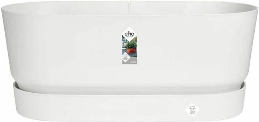 Elho Greenville Trough 60 Plantenbak voor Buiten Ø 58.9 x H 33.5 cm Wit Wit