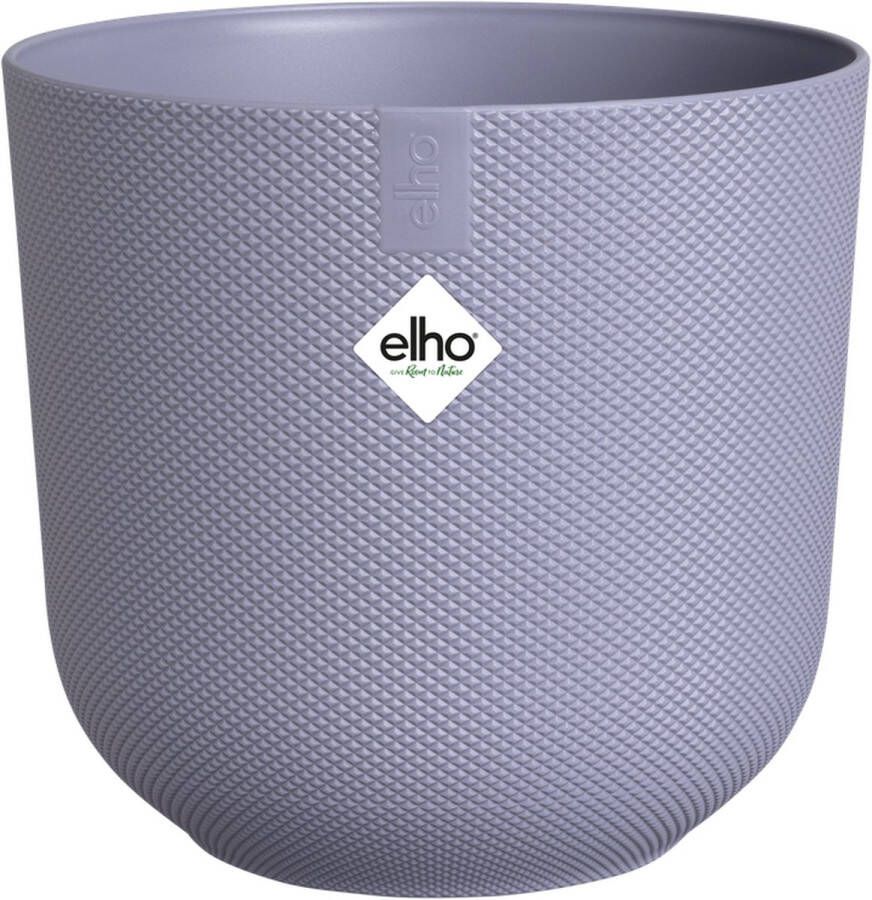 Elho Jazz Rond 30 Bloempot voor Binnen Woondecoratie van 100% Gereycled Plastic Ø 29.5 x H 27.5 cm Lavendel Lila