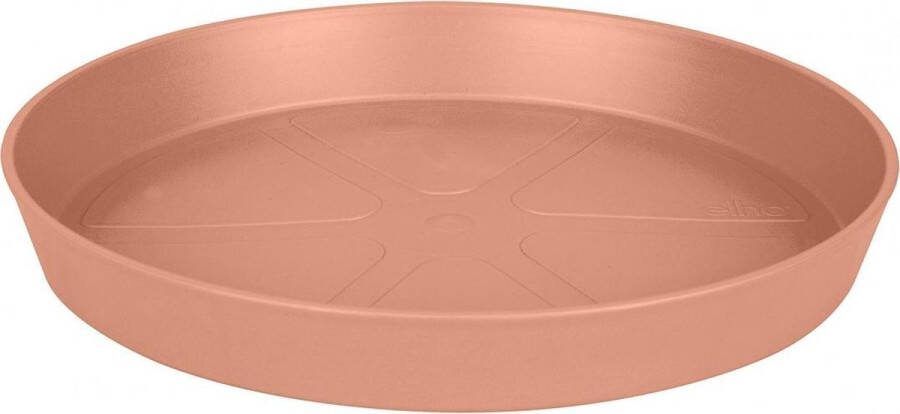 Elho Loft Urban Schotel Rond 24 Schotel voor Buiten Ø 24.4 x H 3.4 cm Delicaat Roze