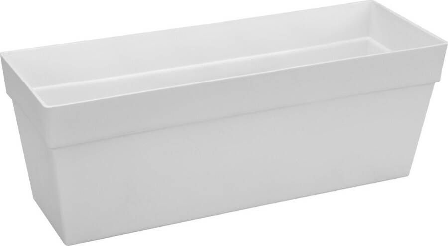 Elho Loft Urban Balkonbak 50 Plantenbak voor Balkon Buiten Ø 49.3 x H 18.0 cm Wit