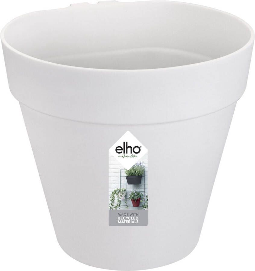 Elho Loft Urban Green Wall Pot Single 15 Bloempot voor Buiten Ø 15.0 x H 13.5 cm Wit Wit