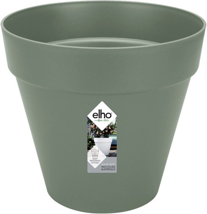 Elho Loft Urban Rond 25 Bloempot voor Buiten Ø 24.5 x H 22.0 cm Pistachegroen