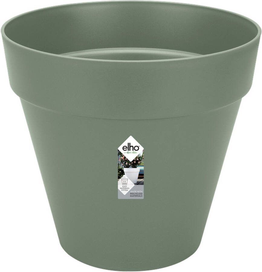 Elho Loft Urban Rond 40 Bloempot voor Buiten Ø 38.5 x H 35.3 cm Pistachegroen