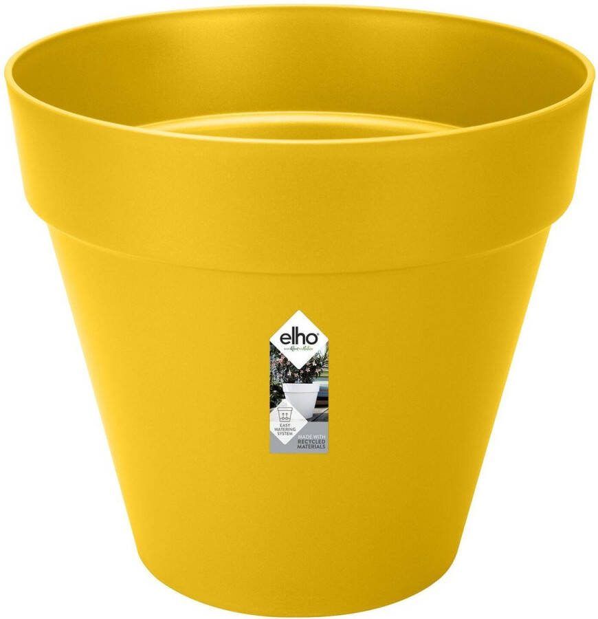 Elho Loft Urban Rond 50 Bloempot voor Buiten Ø 48.5 x H 44.5 cm Oker