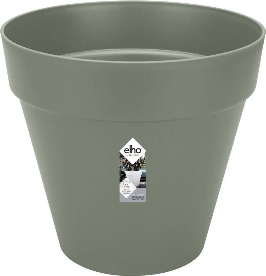 Elho Loft Urban Rond 50 Bloempot voor Buiten Ø 48.5 x H 44.5 cm Groen Pistachegroen