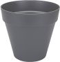 Elho Loft Urban Rond 70 Grote Bloempot voor Buiten Waterreservoir 100% Gerecycled Plastic Ø 69.0 x H 63.0 cm Zwart Antraciet - Thumbnail 1