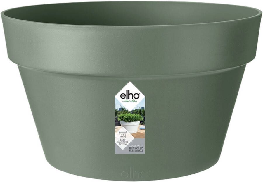 Elho Loft Urban Schaal 35 Bloempot voor Buiten Ø 34.5 x H 20.2 cm Pistachegroen