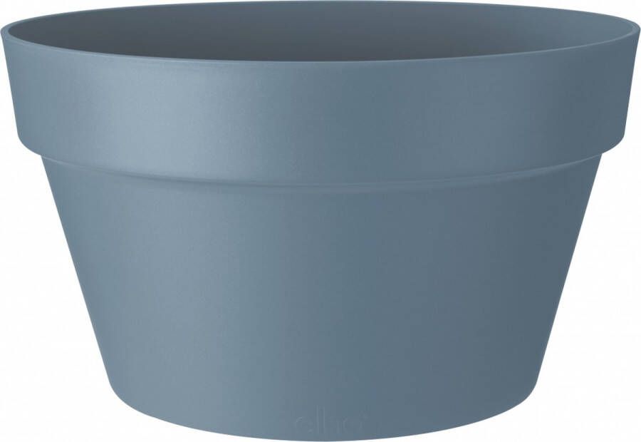 Elho Loft Urban Schaal 35 Bloempot voor Buiten Ø 34.5 x H 20.2 cm Blauw Vintage Blauw