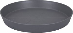 Elho Loft Urban Schotel Rond 14 Schotel voor Buitenaccessoires Ø 14.0 x H 1.9 cm Zwart Antraciet