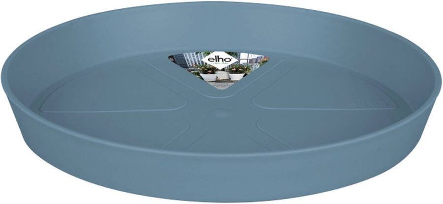 Elho Loft Urban Schotel Rond 21 Schotel voor Buiten Ø 20.4 x H 2.9 cm Vintage Blauw