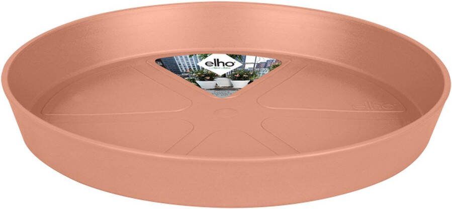 Elho Loft Urban Schotel Rond 21 Schotel voor Buitenaccessoires Ø 20.4 x H 2.9 cm Roze Delicaat Roze