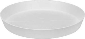 Elho Loft Urban Schotel Rond 21 Schotel voor Buitenaccessoires Ø 20.4 x H 2.9 cm Wit Wit