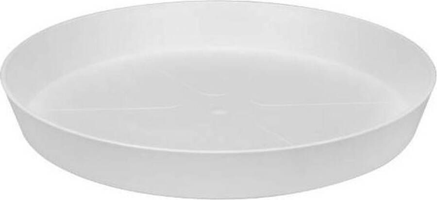 Elho Loft Urban Schotel Rond 28 Schotel voor Buiten Ø 27.5 x H 3.5 cm Wit