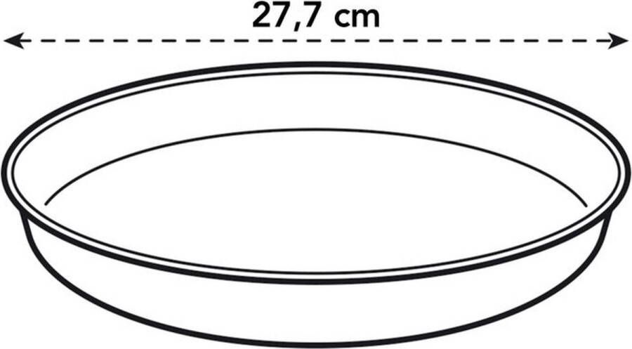 Elho Loft Urban Schotel Rond 28 Schotel voor Buiten Ø 27.5 x H 3.5 cm Living Concrete