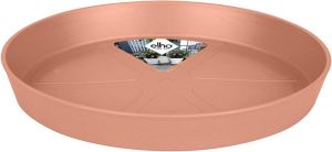 Elho Loft Urban Schotel Rond 28 Schotel voor Buitenaccessoires Ø 27.5 x H 3.5 cm Roze Delicaat Roze