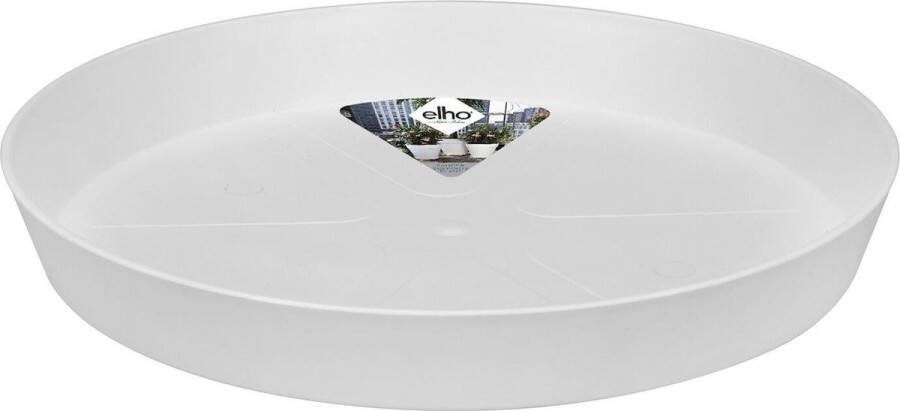 Elho Loft Urban Schotel Rond 30 Schotel voor Buiten Ø 30.2 x H 4.1 cm Zijdewit