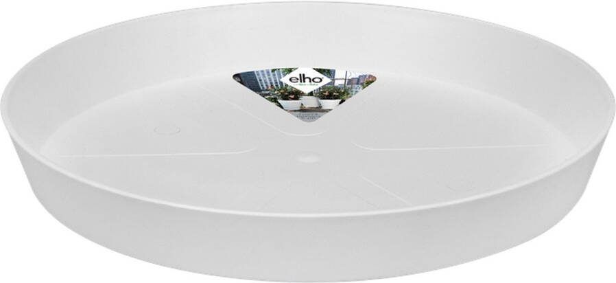 Elho Loft Urban Schotel Rond 34 Schotel voor Buitenaccessoires Ø 34.3 x H 5.0 cm Wit Wit