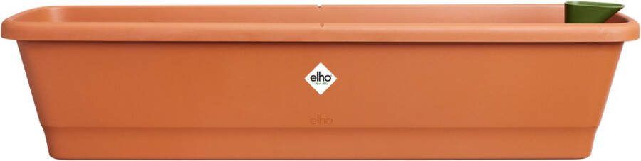Elho Noa Balkonbak XL Balkonbak voor Buiten Waterreservoir 100% Gerecycled Plastic L78 x B20 x H17.8 cm Terra