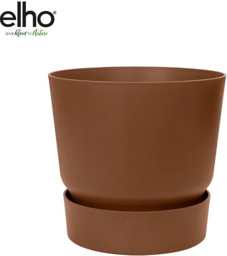 Elho Pot Greenville Round bruin D18 x H17