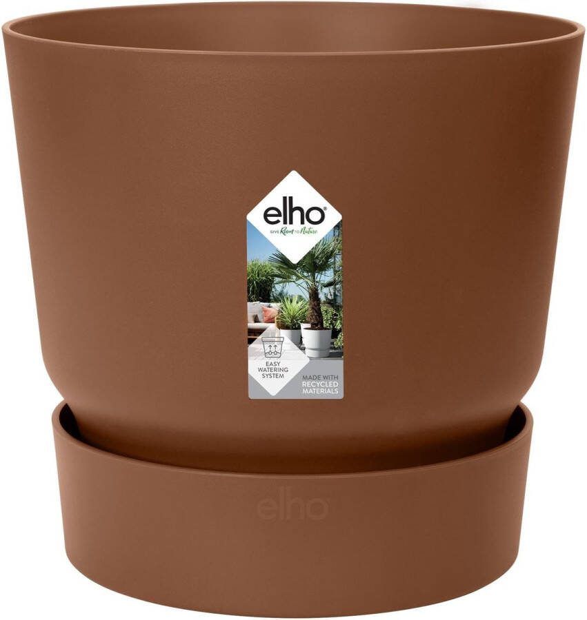 Elho Pot Greenville Round bruin D24 x H23