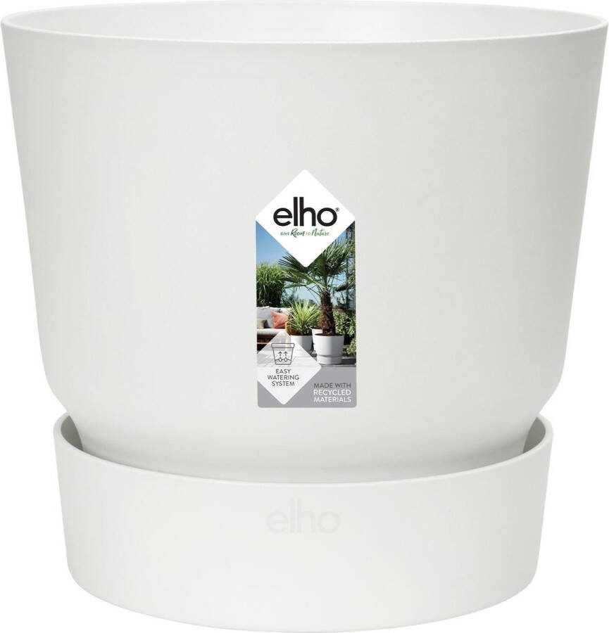 Elho Pot Greenville Round wit D18 x H17