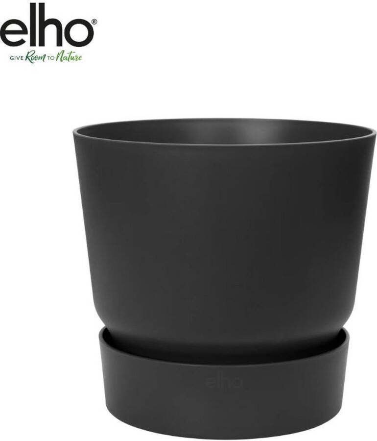 Elho Pot Greenville Round zwart D18 x H17
