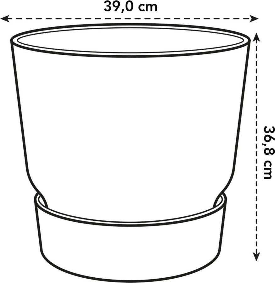 Elho Pot Greenville Round zwart D39 x H37