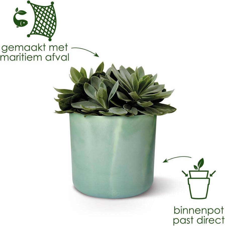 Elho Pot Ocean Round pacific green D22 x H20