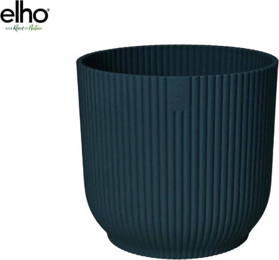 Elho Pot Vibes Fold Round blauw including wheels D35 x H33