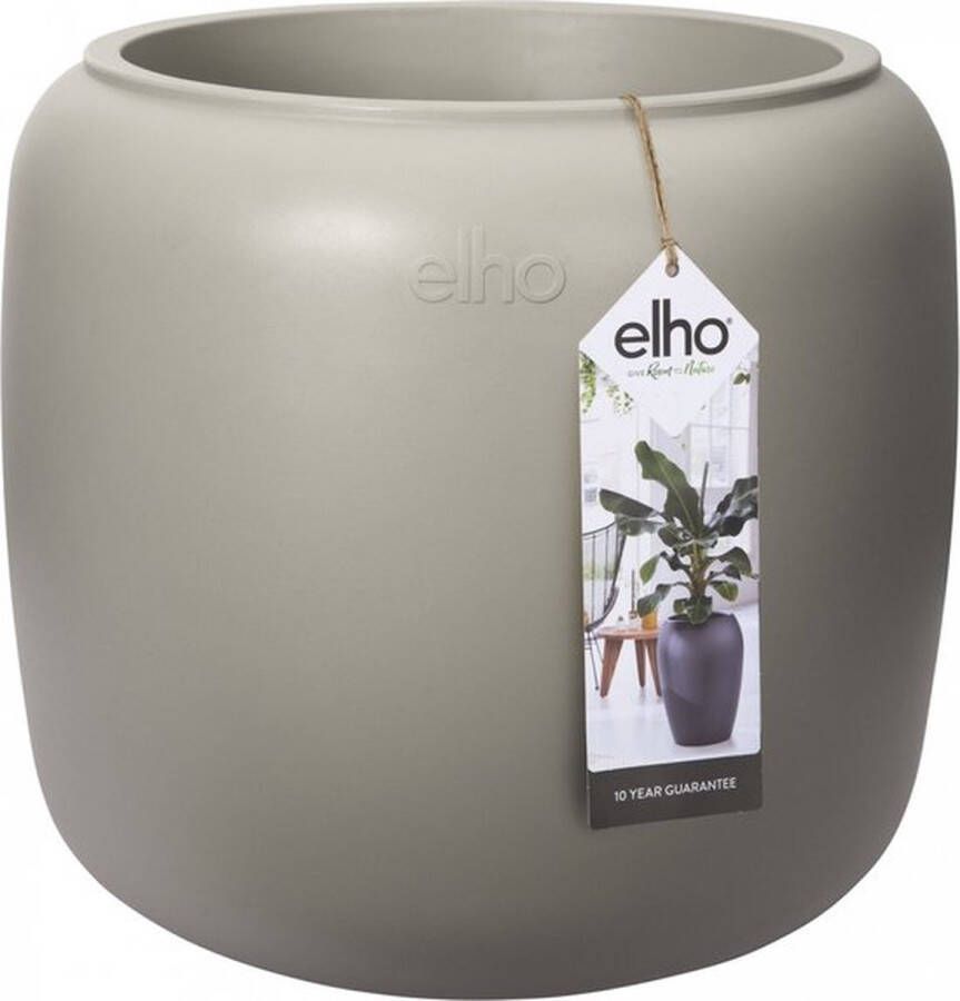 Elho Pure Beads 40 Grote Plantenbak Binnen & Buiten Gemaakt van Gereycled Plastic Ø 39.2 x H 34.9 cm