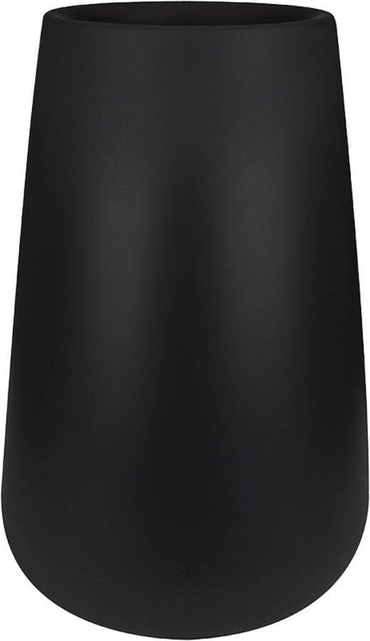 Elho Pure Cone High 55 Bloempot voor Binnen & Buiten Ø 52.0 x H 84.3 cm Zwart Zwart