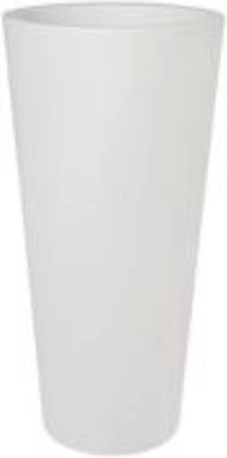 Elho Pure Straight Round High 40 Bloempot voor Binnen & Buiten Ø 38.5 x H 79.0 cm Wit