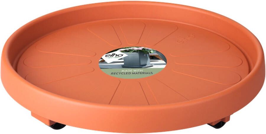 Elho Universele Planttaxi 30 Schotel voor Binnen & Buiten Accessoires Ø 28.5 x H 6.5 cm Bruin Terra