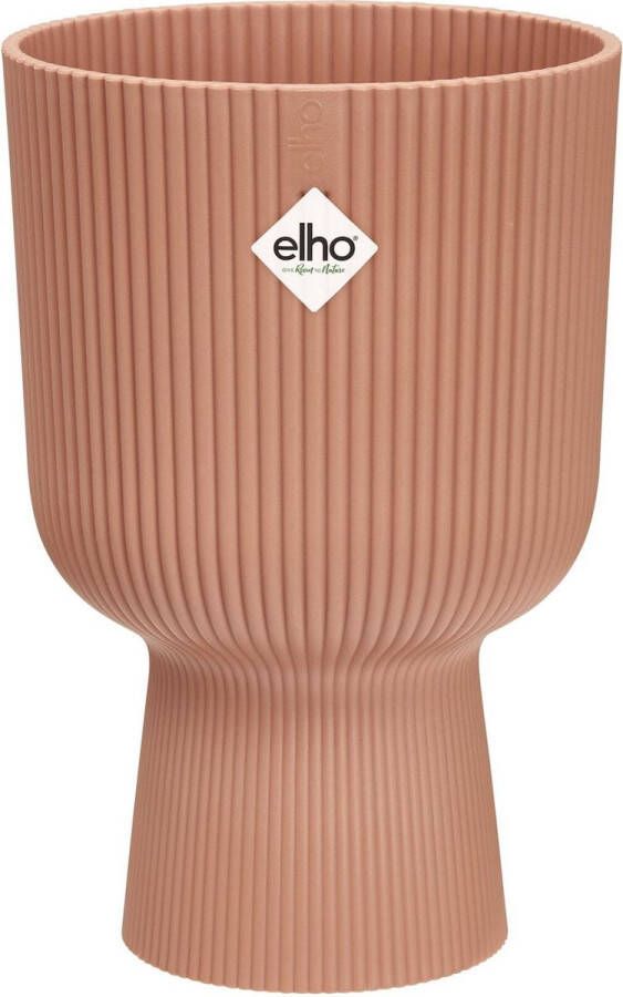 Elho Vibes Fold Coupe 14 bloempot voor binnen 100% gerecycled plastic Ø 13.9 x H 21.0 cm Roze Delicaat Roze