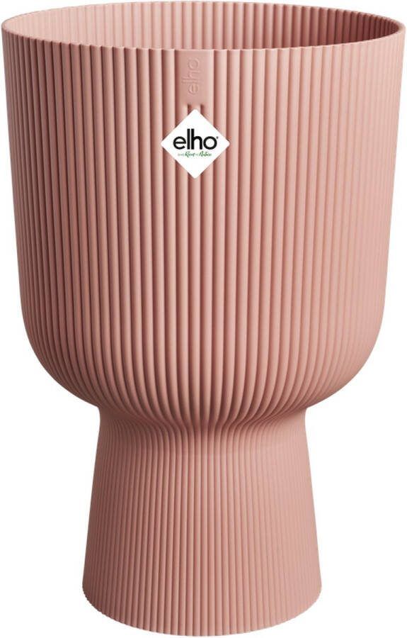 Elho Vibes Fold Coupe 30 Bloempot voor Binnen 100% Gerecycled Plastic Ø 29.5 x H 44.7 cm Delicaat Roze