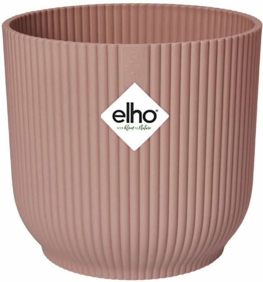 Elho Vibes Fold Rond 25 bloempot voor binnen 100% gerecycled plastic Ø 25.0 x H 23.0 cm Roze Delicaat Roze