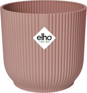Elho Vibes Fold Rond Wielen 35 Bloempot voor Binnen Ø 34 9 x H 32 4 Roze Delicaat Roze