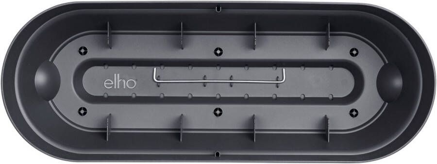 Elho Vibia Campana Balkonbak 50 Plantenbak voor Balkon Ø 49.0 x H 17.0 cm Antraciet