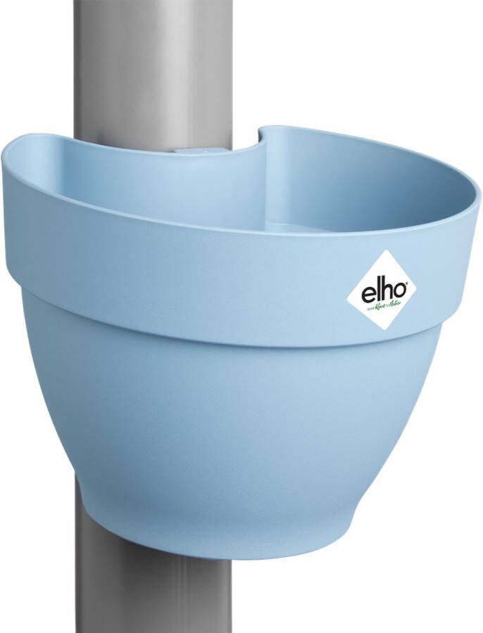 Elho Vibia Campana Regenpijpbakje 40 Bloempot voor Regenpijp Buiten 100% Gerecycled Plastic Ø 21.6 x H 16.3 cm