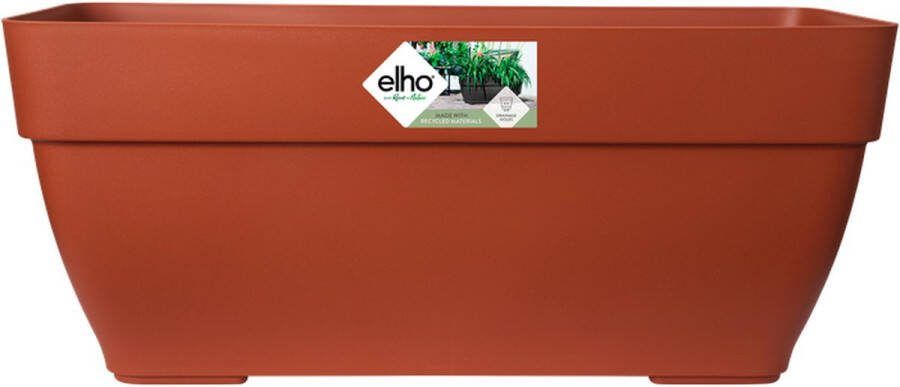 Elho Vibia Campana Trough 80 Plantenbak voor Buiten Ø 76.5 x H 33.3 cm Brique