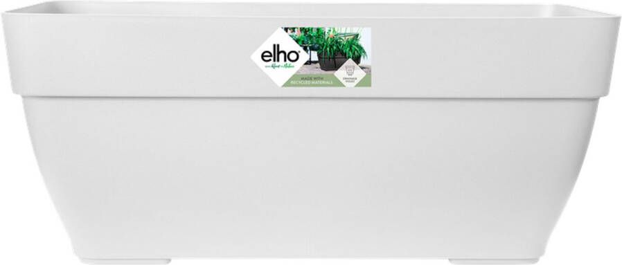 Elho Vibia Campana Trough 80 Plantenbak voor Buiten Ø 76.5 x H 33.3 cm Wit