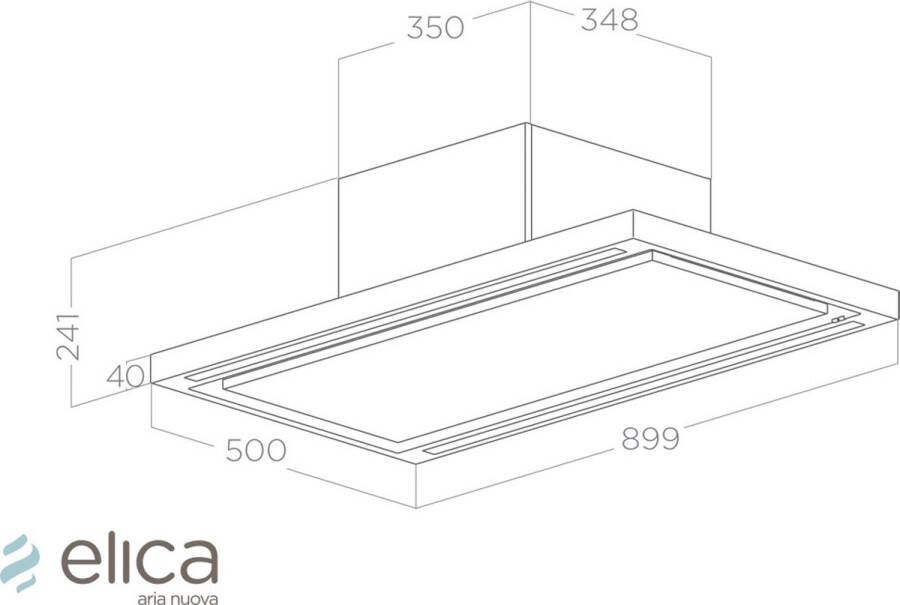 Elica PRF0142094 Cloud zeven plafondkap IX A 90 Afzuiging of filter 760 m� lucht u max 3 snelheden L 90 cm Roestvrij staal