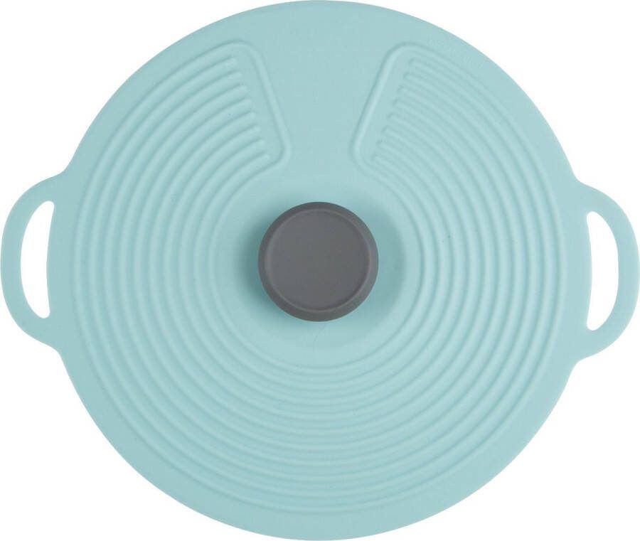 Elicious Siliconen deksel Anti Spat Deksel Voor schalen Voor potten Voor pannen 20 cm Ø Voedselveilig BPA Vrij Plasticvrij Duurzaam Vaatwasserbestendig Magnetron geschikt Koelkast geschikt Milieuvriendelijk Herbruikbaar