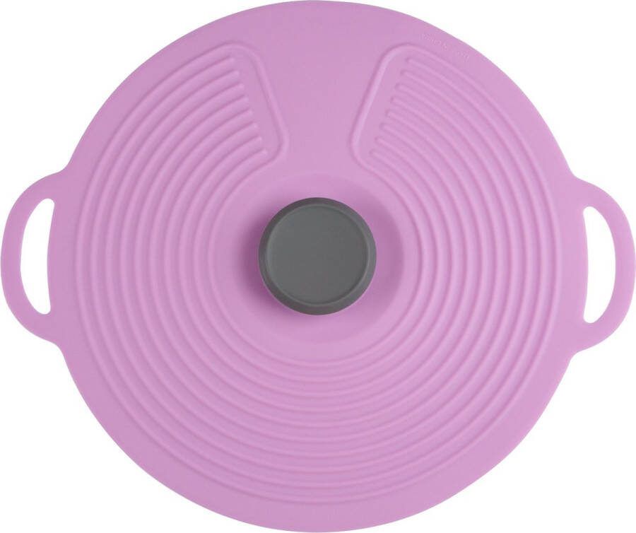 Elicious Siliconen deksel Anti Spat Deksel Voor schalen Voor potten Voor pannen 23 cm Ø Voedselveilig BPA Vrij Plasticvrij Duurzaam Vaatwasserbestendig Magnetron geschikt Koelkast geschikt Milieuvriendelijk Herbruikbaar