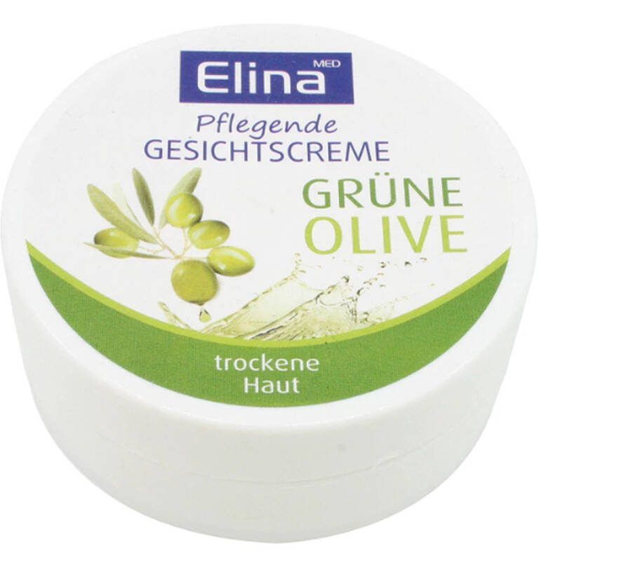 Elina 4 x Olive gezichtscrème 75ml voor de droge huid