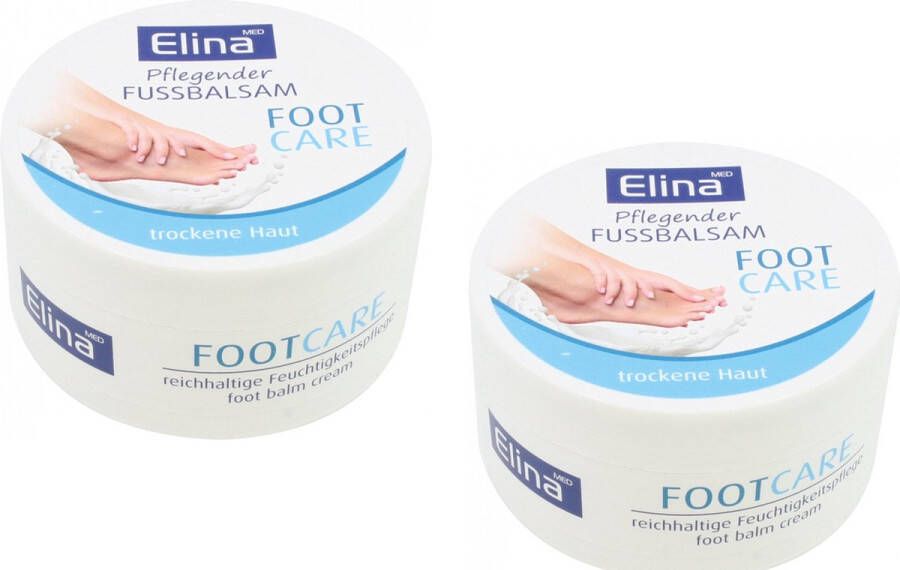 Elina Med Crème Elina 150ml voetbalsem voetencreme voetverzorging 2 stuks