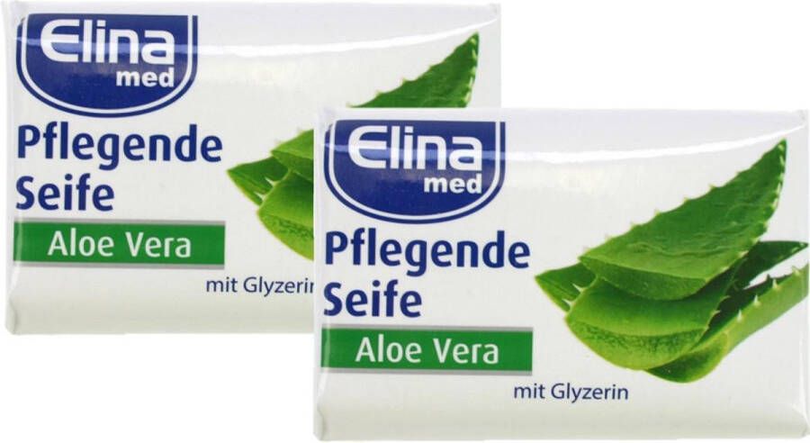 Elina Med Elina Handzeep Aloe Vera 2 tabletten 2 x 100 gr