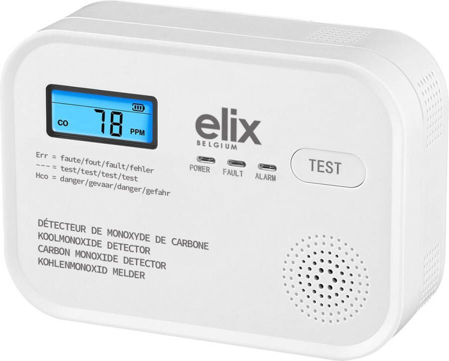 Elix Belgium Koolmonoxidemelder